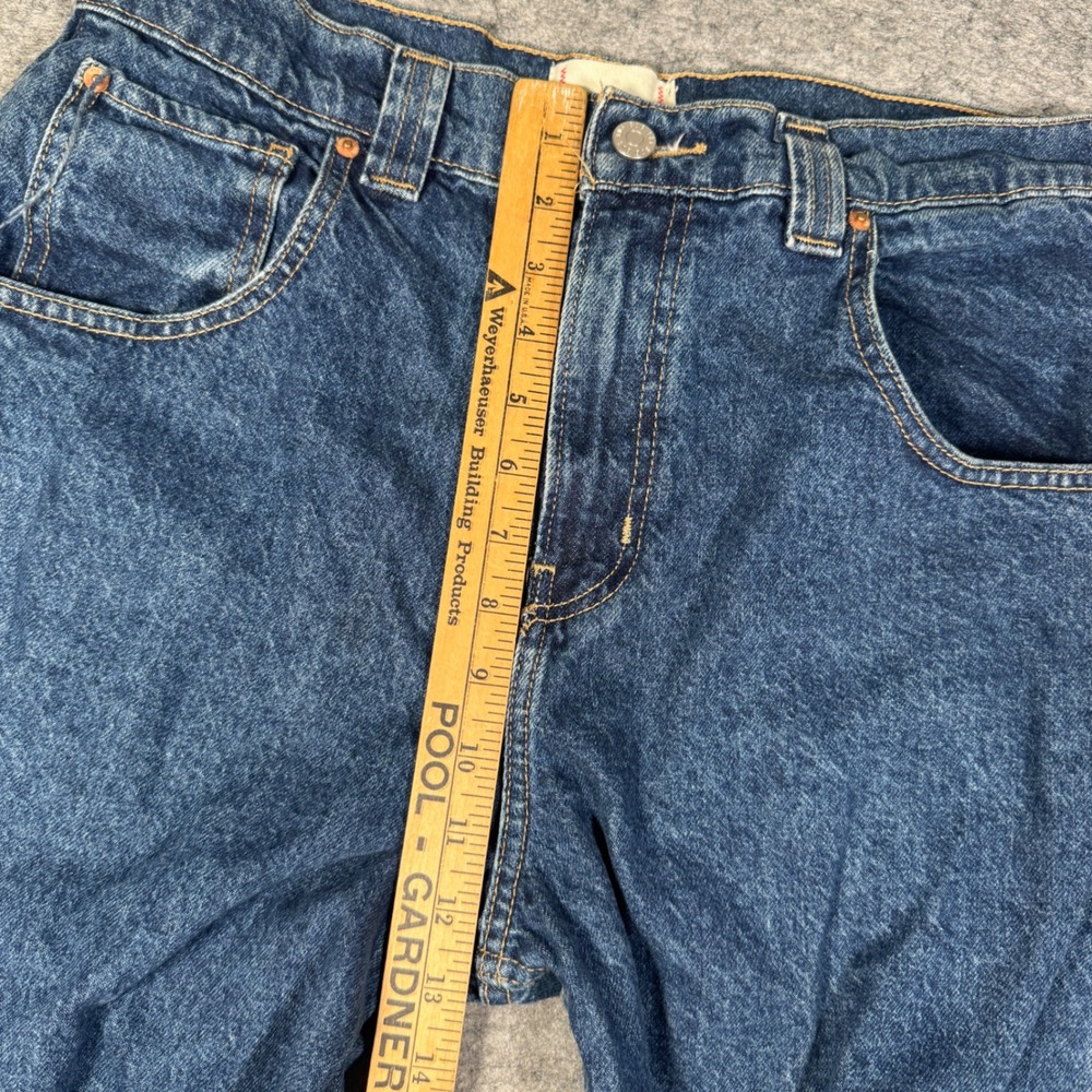 BDG Urban Outfitters RIH Mid-Rise Baggy Wide Leg‎ Jeans Blue Denim 28 Distressed - Picture 8 of 13